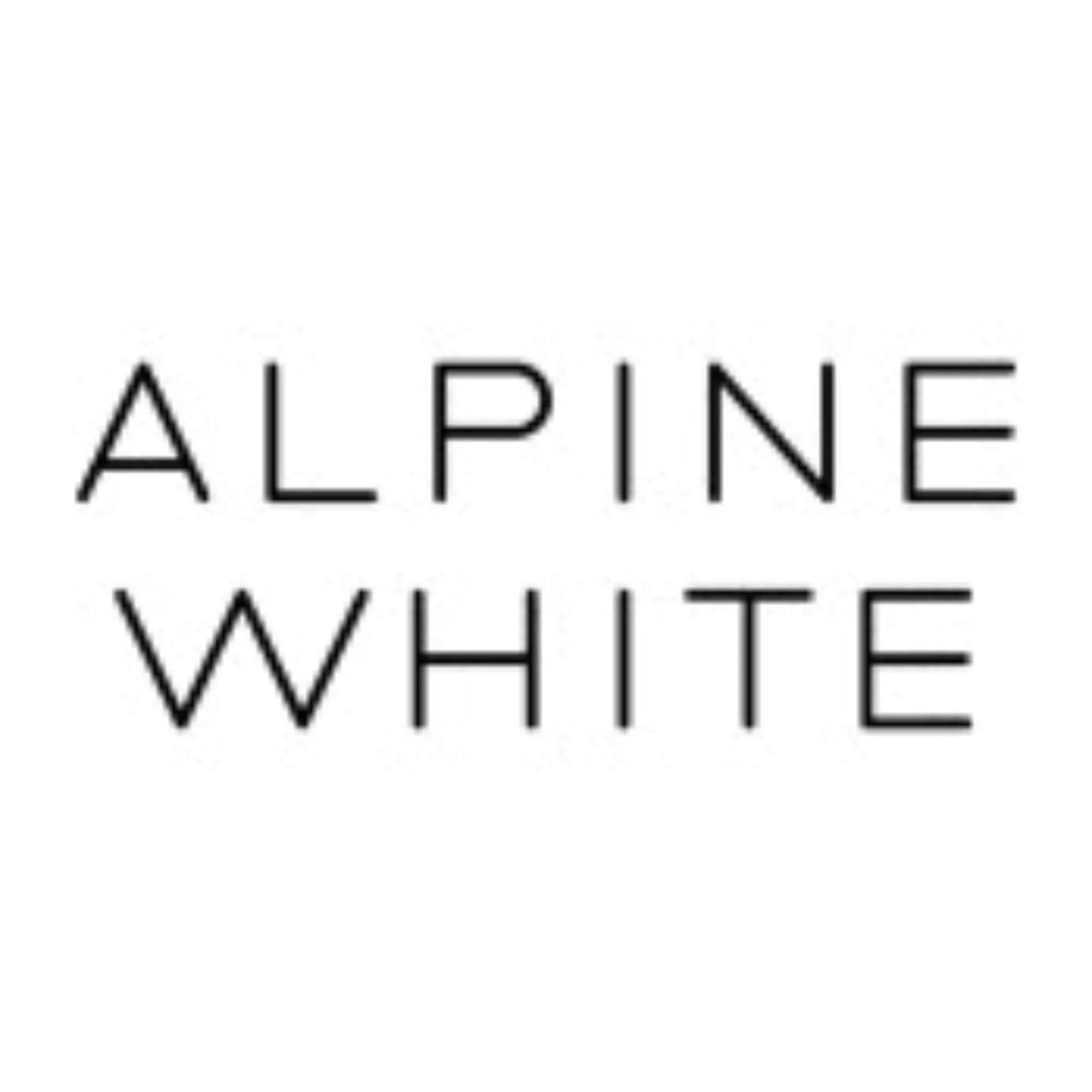 alpine white logo s