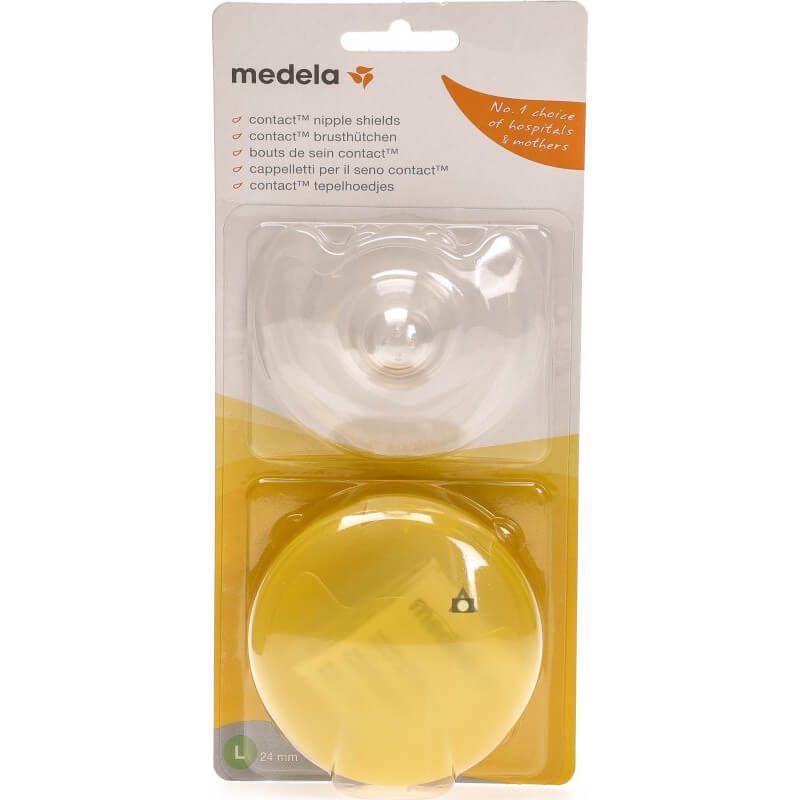 Medela Bouts de sein Contact L (24mm) silicone boite de 2
