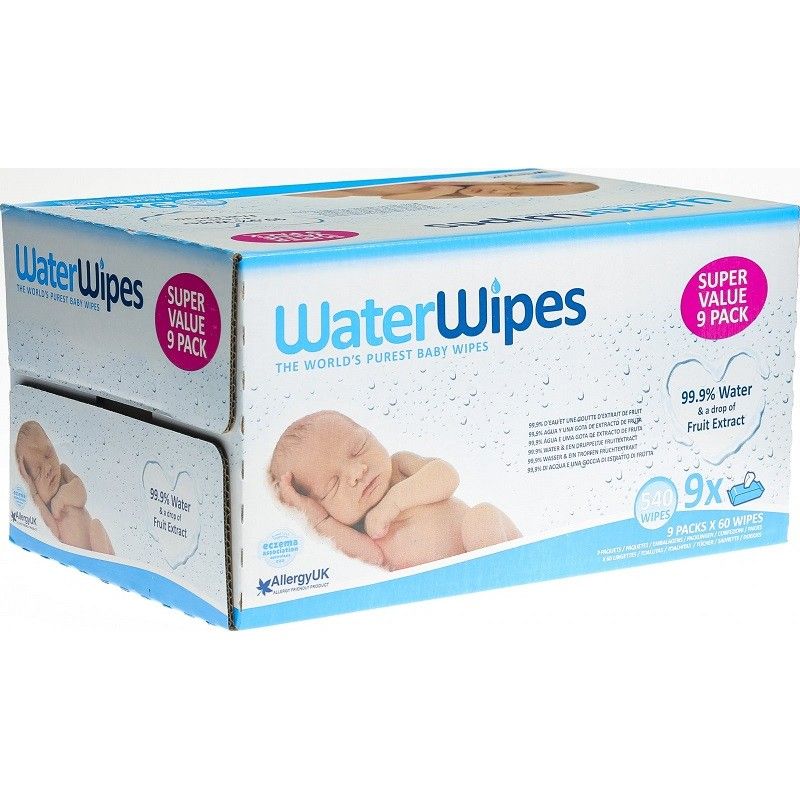  WaterWipes Super Value Box - 60 Count (Pack of 12) : Baby