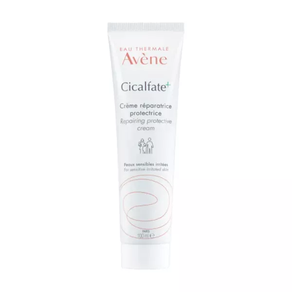 Soothes, repairs, and protects sensitive, irritated skin with Avène Cicalfate+ Restorative Protective Cream, now available at vitamister.ch