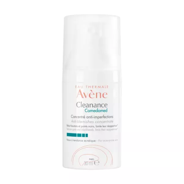 Avène Cleanance Comedomed cible efficacement les peaux à tendance acnéique avec l'Eau Thermale d'Avène apaisante et de puissants actifs.