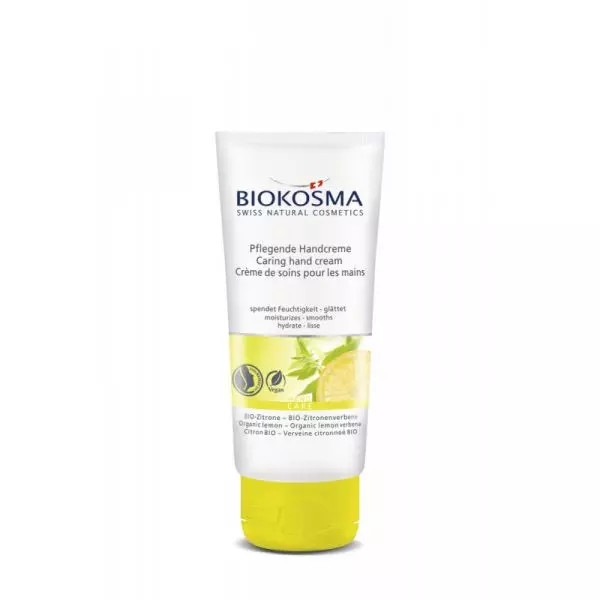 Biokosma Crème pour les mains nourrissante citron-verveine citronnée (50ml)