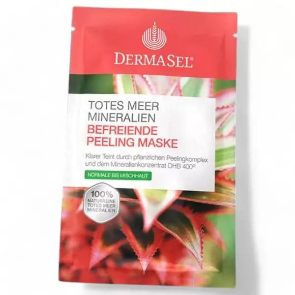 Dermasel Befreiende Peeling-Maske - Exfolierende Gesichtsbehandlung mit Totes Meer Salz für strahlende Haut. Jetzt bei vitamister in der Schweiz kaufen.