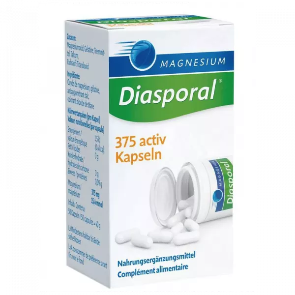 Magnesium Diasporal Capsules Activ 375 (50 pièces)