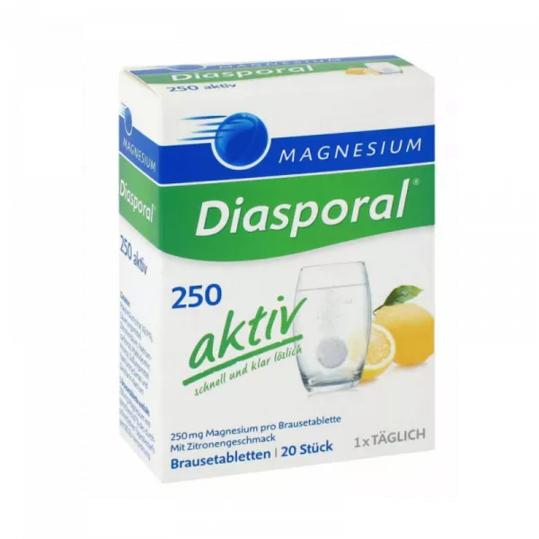 Magnesium Diasporal Magnesium Activ Effervescent Tablets Lemon (20 pieces)