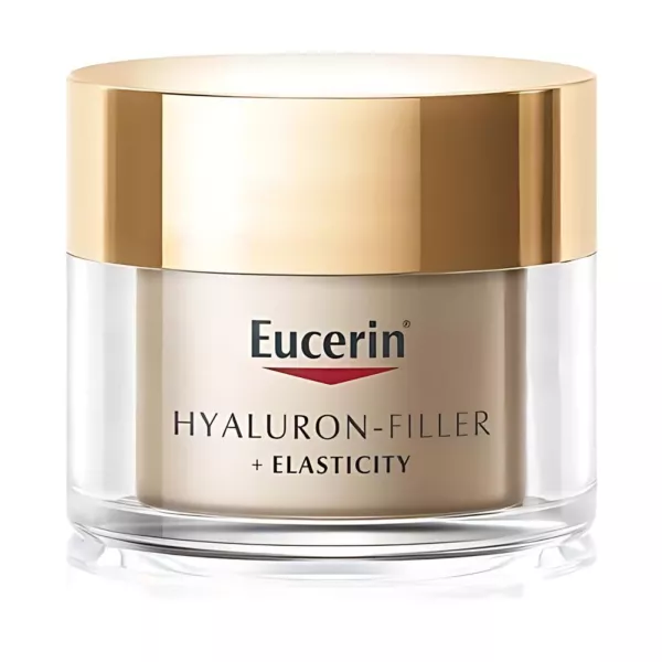 La Crème de Nuit Eucerin Hyaluron-Filler Elasticity cible les signes avancés du vieillissement, améliorant l'élasticité et réduisant les rides pendant la nuit. Achetez maintenant sur vitamister.ch pour un teint plus jeune et revitalisé.