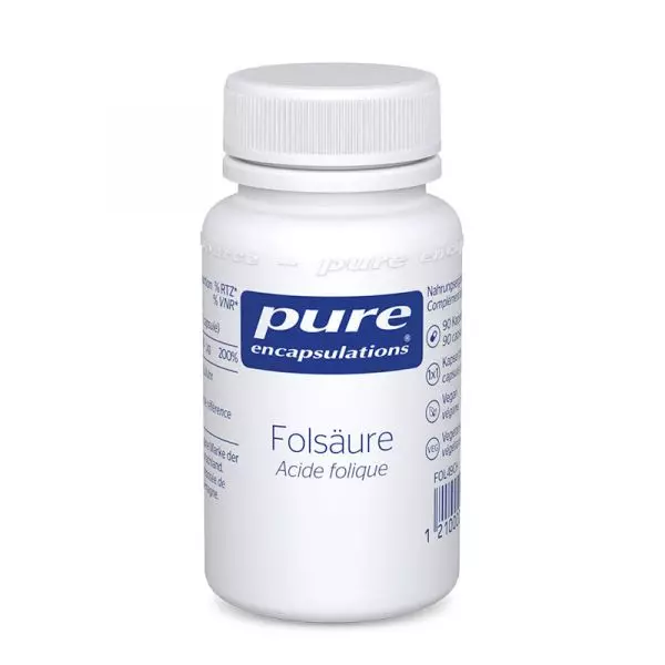 Pure Encapsulations Acide folique Capsules, 90pcs