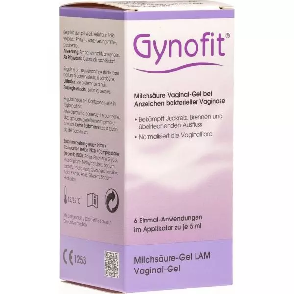 Gynofit Gel Vaginal a l'Acide Lactique (6x5ml)