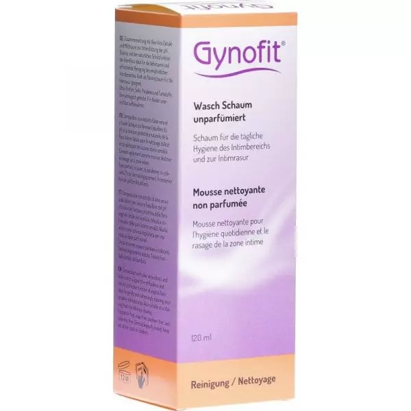 Gynofit Mousse Nettoyante Non Parfumée (120ml)
