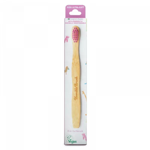 The Humble Co. Bamboo KIds Toothbrush Purple (1 pc)
