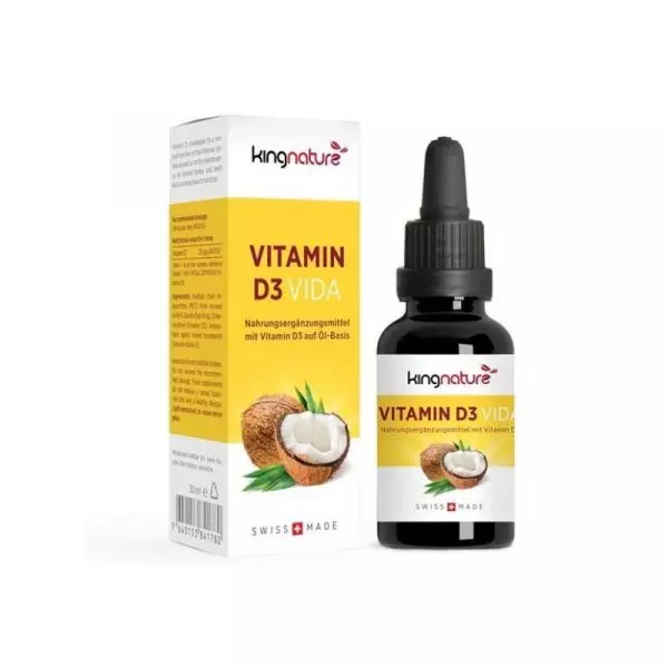 Kingnature Vitamin D3 Drops, 30 ml