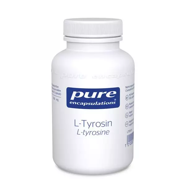 L-Tyrosin Kapseln von Pure Encapsulations für kognitive Funktion, Stimmungsunterstützung und Schilddrüsengesundheit