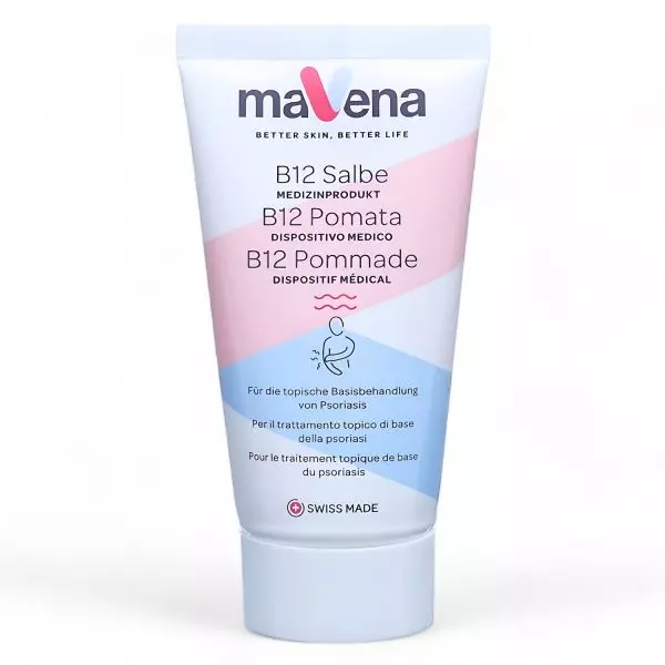 Mavena Pommade B12 50ml - Format pratique pour le psoriasis et les peaux sèches