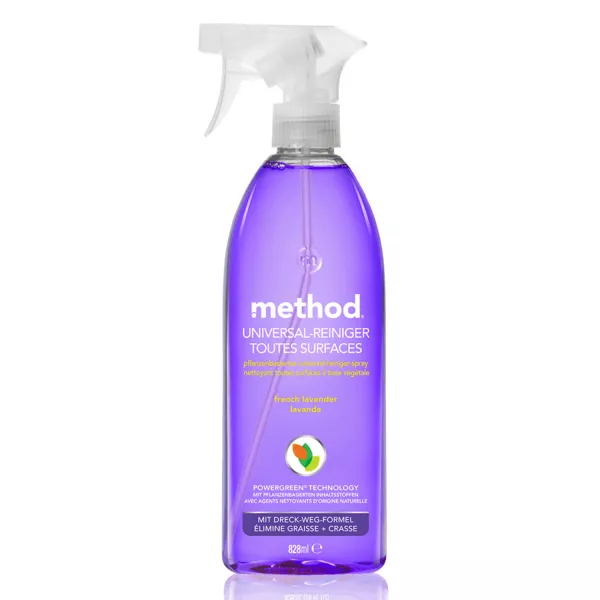 Method All-Purpose Cleaner 828ml bottle - Eco-friendly cleaning solution with French lavender scent available at vitamister in Switzerland