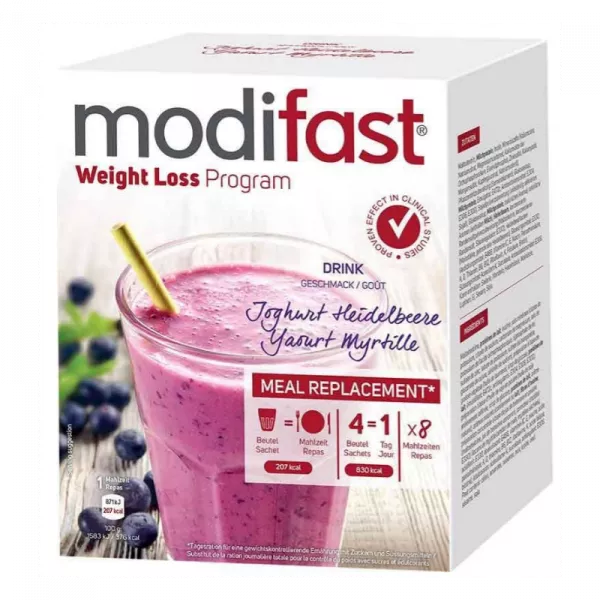 modifast Weight Loss Programm Drink Joghurt Heidelbeere (8x55g)