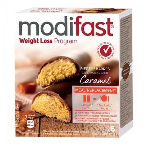 modifast Weight Loss Programm barres de caramel (6x31g)