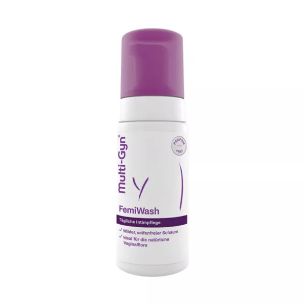 Multi-Gyn FemiWash pour l'hygiène intime quotidienne, disponible chez Vitamister.