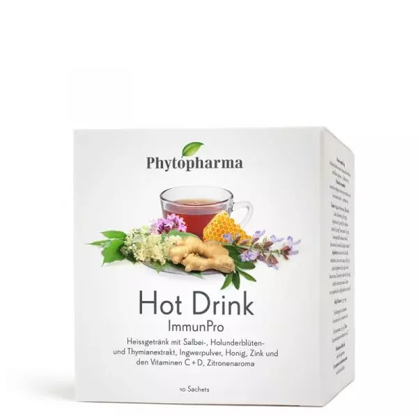 Phytopharma Hot Drink pour soutien immunitaire sur vitamister.ch - votre boutique santé suisse.