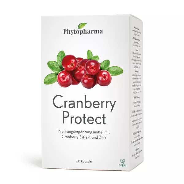 Améliorez votre santé avec les gélules Phytopharma Cranberry Protect de Vitamister, fabriquées en Suisse. Commandez maintenant!