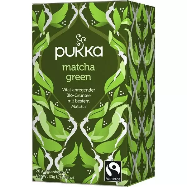 Pukka Bio Matcha Grüntee in einer Packung mit 20 Teebeuteln