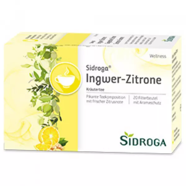 Sidroga® Ingwer-Zitrone
ginger lemon tea
Gingembre-Citron the