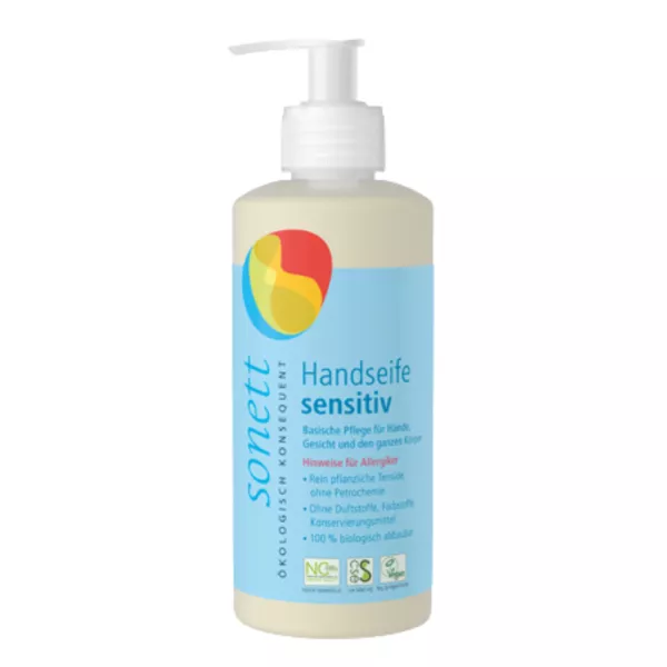Gentle and nourishing Sonett Sensitive Soap for delicate skin on hands, face, and body