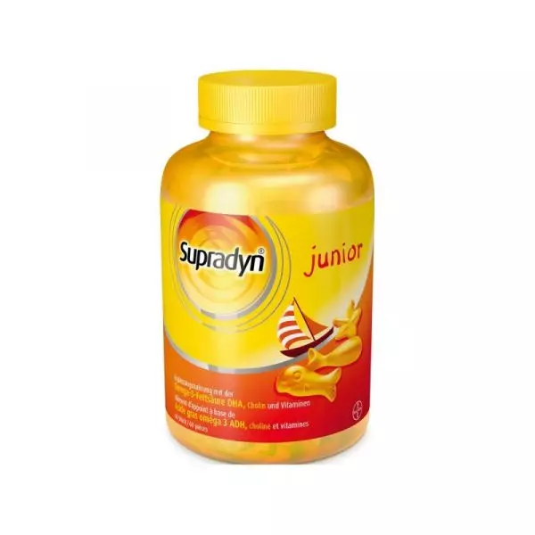 Supradyn Junior Gummies with Vitamins and Omega 3, 60cnt