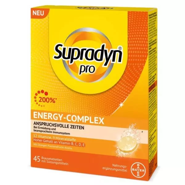 Supradyn Pro Energy-Complex comprimés effervescents (45 pièces)