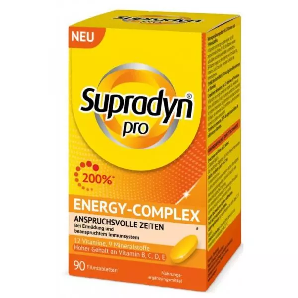 Supradyn Pro Energy-Complex film-coated tablets (90 pieces)