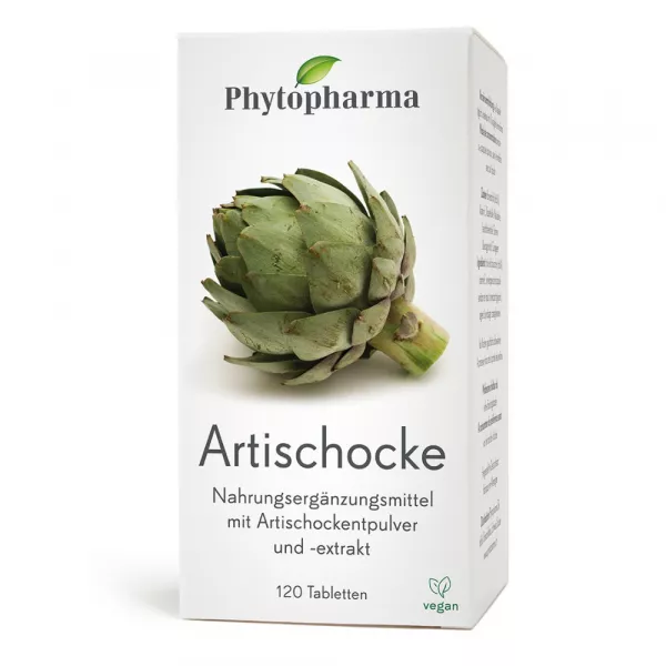 Comprimés d'artichaut PHYTOPHARMA: Complément alimentaire naturel pour la digestion et le foie. Commandez maintenant sur vitamister.ch.