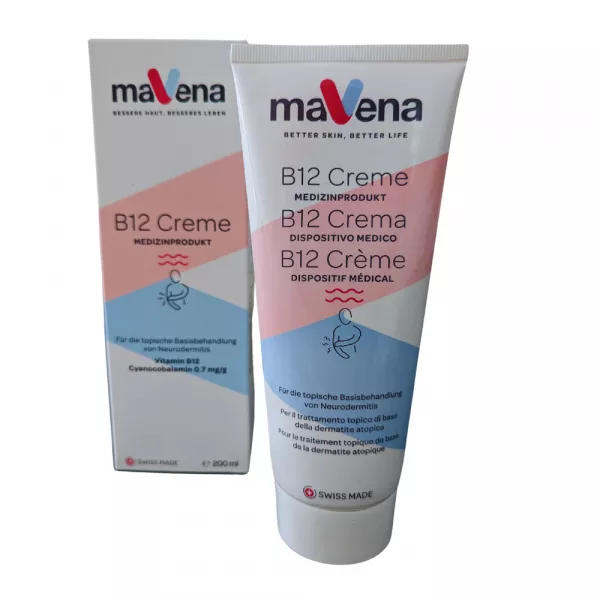 Mavena B12 Creme 200ml Tube mit Verpackung - jetzt online in der schweiz kaufen