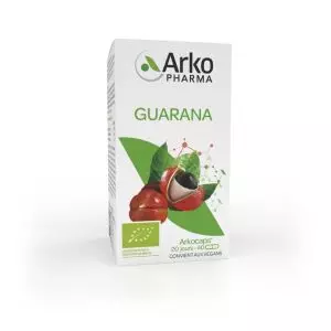 Gélules Arkopharma Arkocaps Guarana Bio dans un flacon de 40 unités. Commandez maintenant sur vitamister.ch pour un soutien énergétique naturel et une meilleure vigilance mentale.