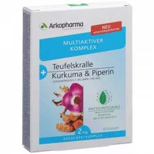 Arkopharma ARKOCAPS Komplex Teufelskralle + Kurkuma Piperin Kapseln (40 Stk)