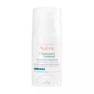 Avène Cleanance Comedomed zielt mit beruhigendem Avène-Thermalwasser und leistungsstarken Wirkstoffen effektiv auf zu Akne neigende Haut ab.