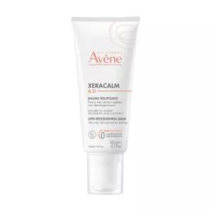 Relieve dry, itchy skin with Avène XeraCalm's nourishing lipid-replenishing balm, featuring soothing Avène Thermal Spring Water.