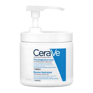 Le Baume Hydratant CeraVe avec distributeur pratique offre une hydratation pendant 24 heures pour les peaux sèches à très sèches. Achetez maintenant sur vitamister.ch.