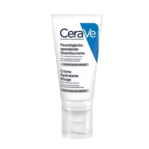 CeraVe Feuchtigkeitsspendende Gesichtscreme 52ml Tube für normale bis trockene Haut