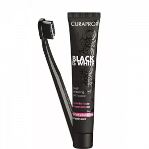 Curaprox Black is White brosse à dents + dentifrice (90ml)