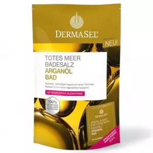 Dermasel Sels de Bain de la Mer Morte au Bain d'Huile d'Argan, 420ml