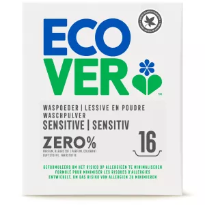 Ecover Zero Sensitive Universal Washing Powder, a powerful and eco-friendly choice for those with sensitive skin. 