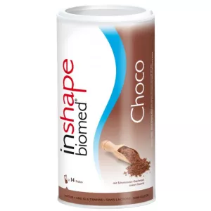Shake inshape biomed Choco, sans gluten. Achetez sur vitamister.ch en Suisse.