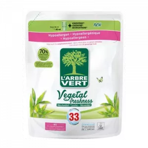 L'ARBRE VERT Organic Liquid Detergent Vegetal Freshness Refill (1.5L)