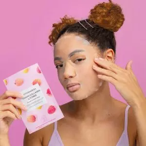 Vitamasques Vegan Collagen Lychee Face Sheet Mask (1 Count)