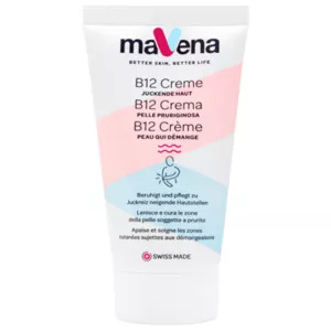 Crème Mavena B12 pour la dermatite atopique et les peaux sèches et sensibles.