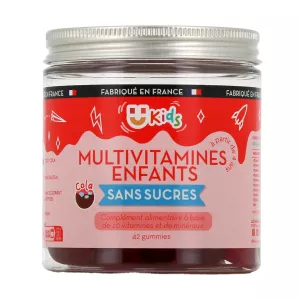 Delightful cola-flavored kids multivitamin gummies packed with essential nutrients for healthy growth and development. 