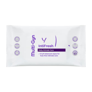 Pack of Multi-Gyn IntiFresh Intimate Wipes for quick freshness from Vitamister.