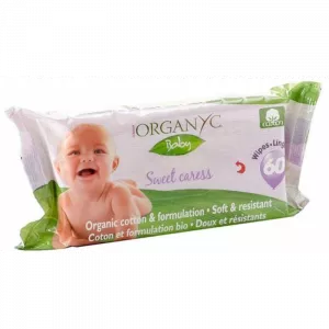Organyc Baby Wipes (60 pieces)