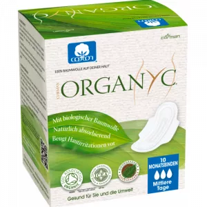 Organyc Sanitary Towels With Wings Mode Flow (10 pieces)
