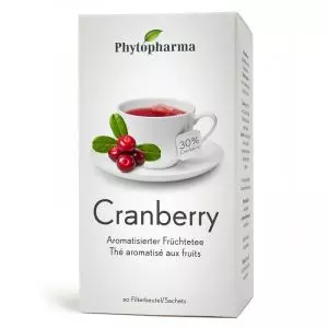 Steigern Sie Ihre Gesundheit mit dem Phytopharma Cranberry Tee von Vitamister, hergestellt in der Schweiz. Jetzt bestellen!