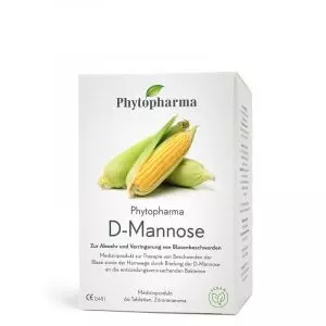 Phytopharma D-Mannose Tabletten für eine gesunde Blase. Jetzt auf vitamister.ch erhältlich.